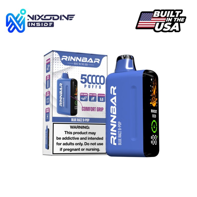 RINNBAR Nixodine Blue Razz B-pop Disposable Vape