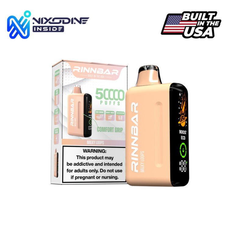 RINNBAR Nixodine Milky Loops Disposable Vape