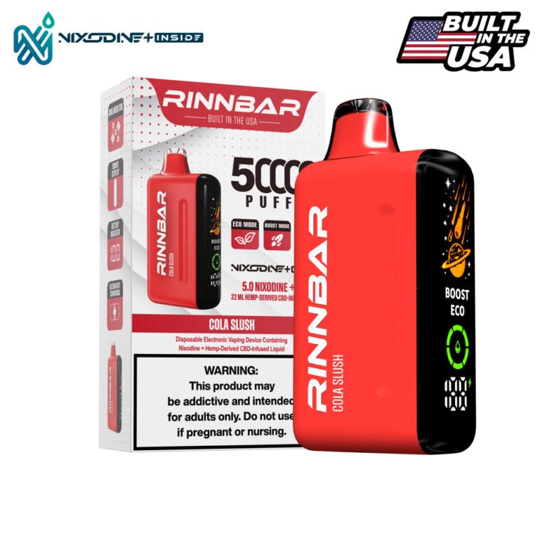 RINNBAR Nixodine + Cola Slush 50000 Puff Disposable
