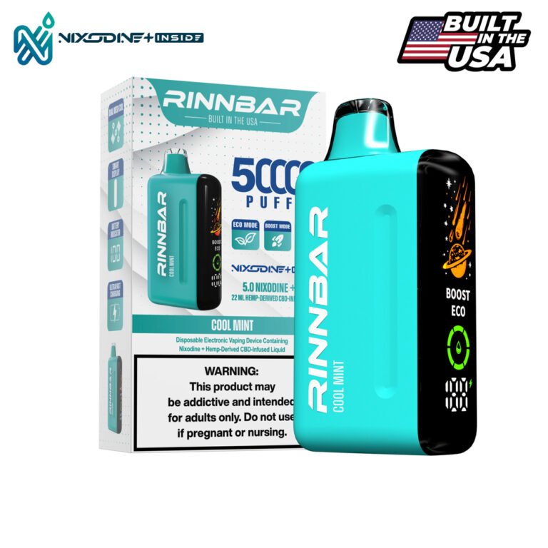 RINNBAR Nixodine + Cool Mint 50000 Puff Disposable