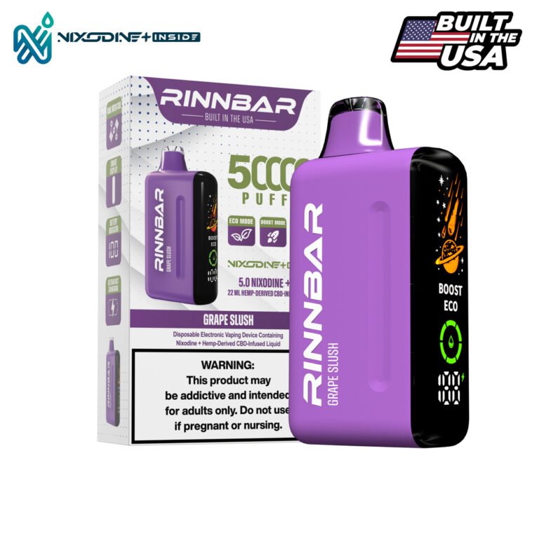 RINNBAR Nixodine + Grape Slush 50000 Puff Disposable