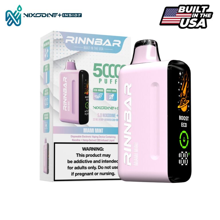 RINNBAR Nixodine + Miami Mint 50000 Puff Disposable