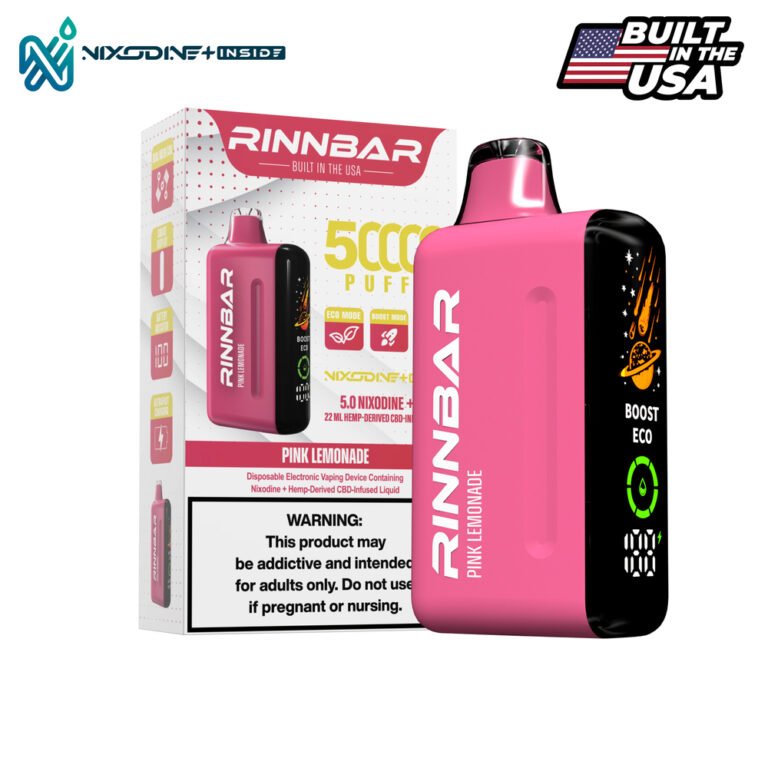 RINNBAR Nixodine + Pink Lemonade 50000 Puff Disposable