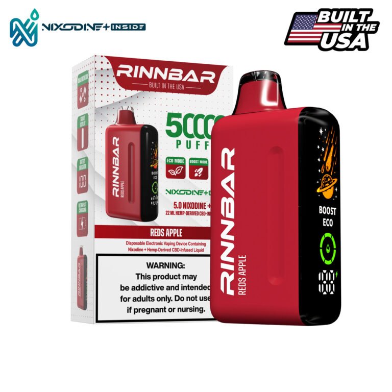 RINNBAR Nixodine + Reds Apple 50000 Puff Disposable
