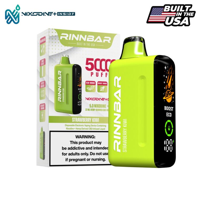 RINNBAR Nixodine + Strawberry Kiwi 50000 Puff Disposable