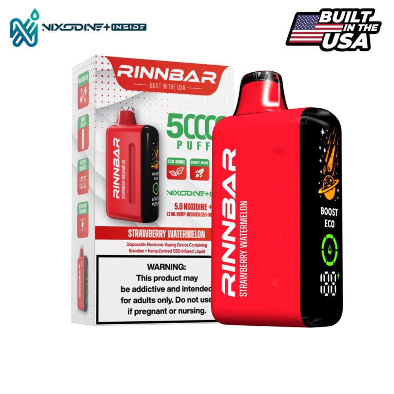 RINNBAR Nixodine + Strawberry Watermelon 50000 Puff Disposable