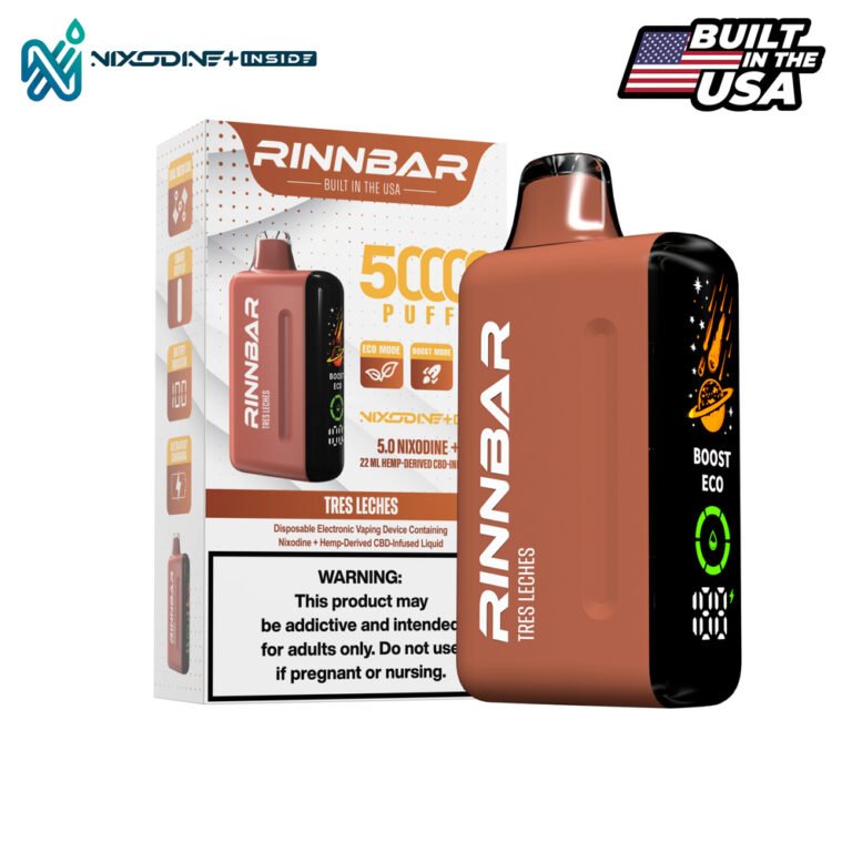 RINNBAR Nixodine + Tres Leches 50000 Puff Disposable