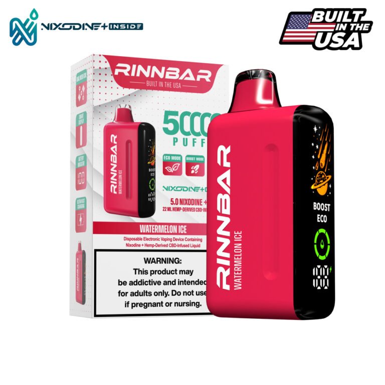 RINNBAR Nixodine + Watermelon Ice 50000 Puff Disposable