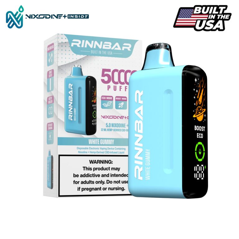 RINNBAR Nixodine + White Gummy 50000 Puff Disposable