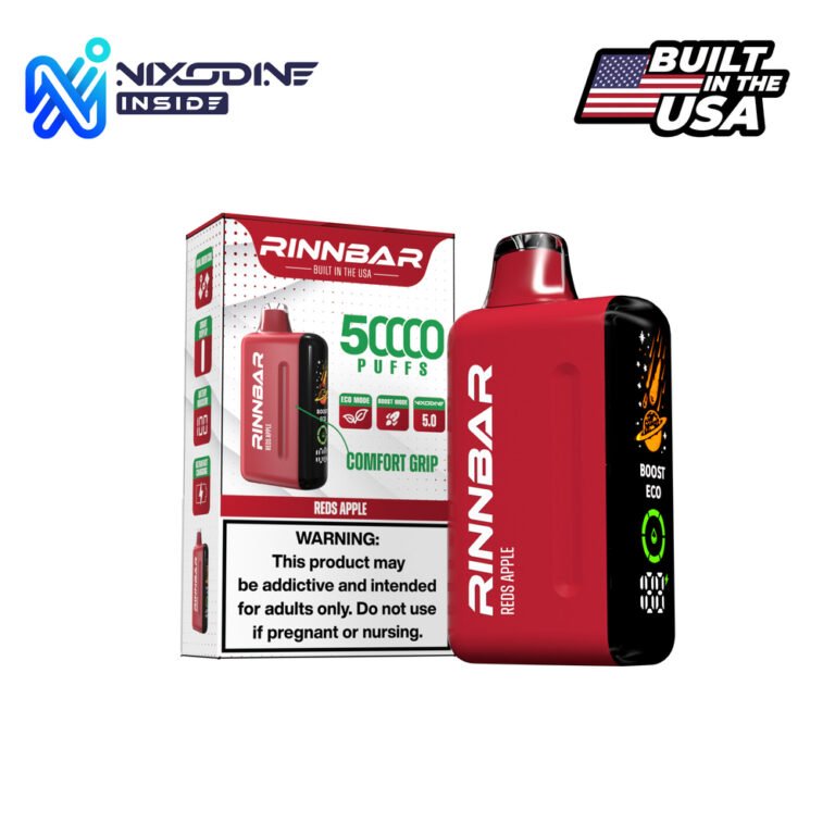 RINNBAR Nixodine Reds Apple Disposable Vape