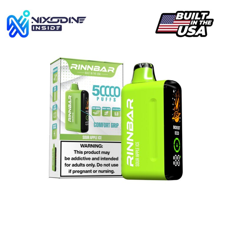 RINNBAR Nixodine Sour Apple Ice Disposable Vape