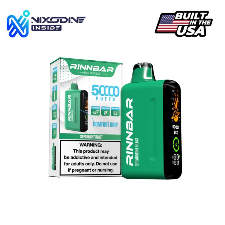 RINNBAR Nixodine Spearmint Blast Disposable Vape