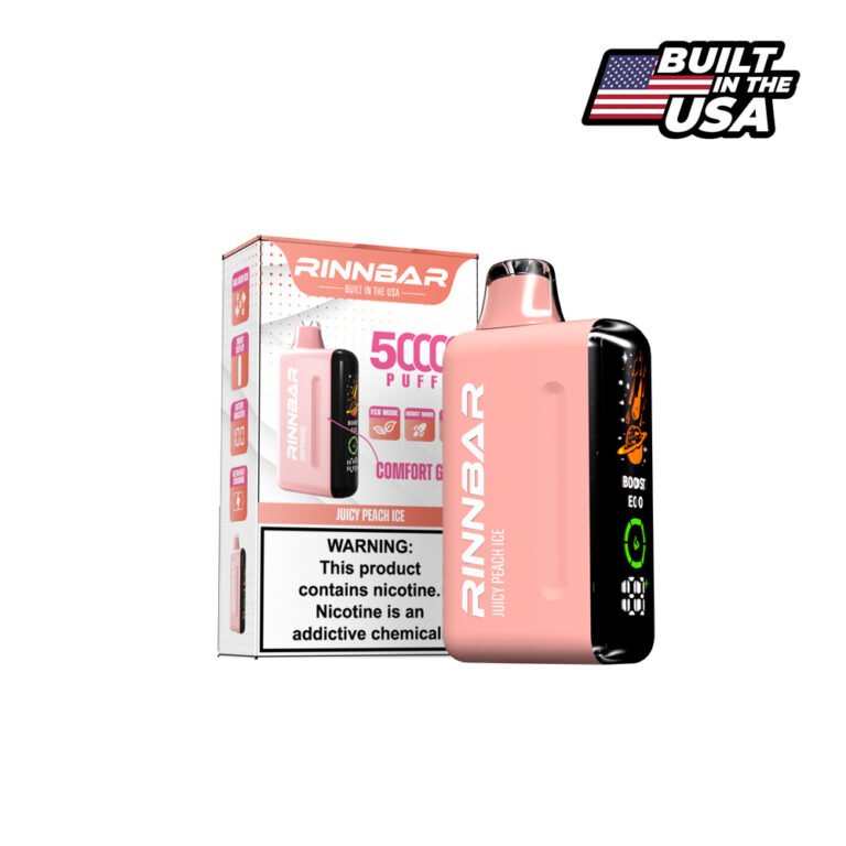 RINNBAR Regular Juicy Peach Ice Disposable Vape